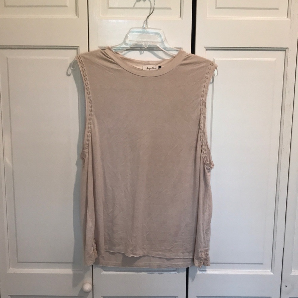Morgan Claire embroidered muscle tank.